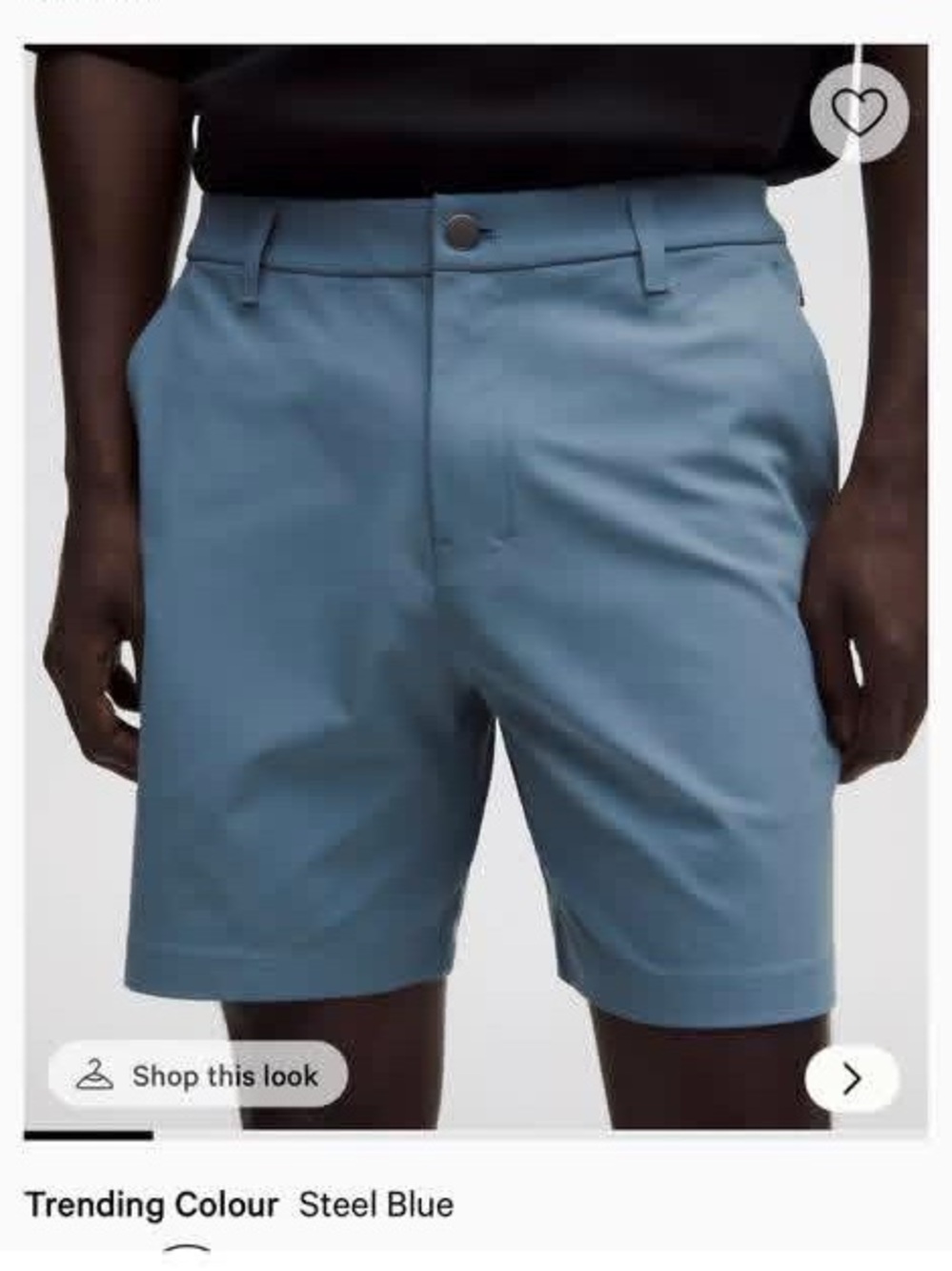 Lululemon Warpstreme Blue Active Shorts-Waistband - Size 32 7”